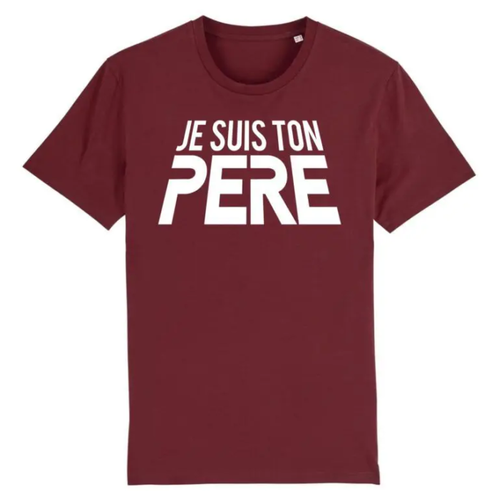 T-shirt Je suis ton Père bordeaux
